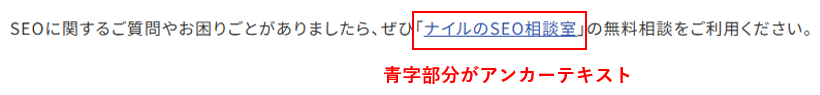 アンカーテキストの例